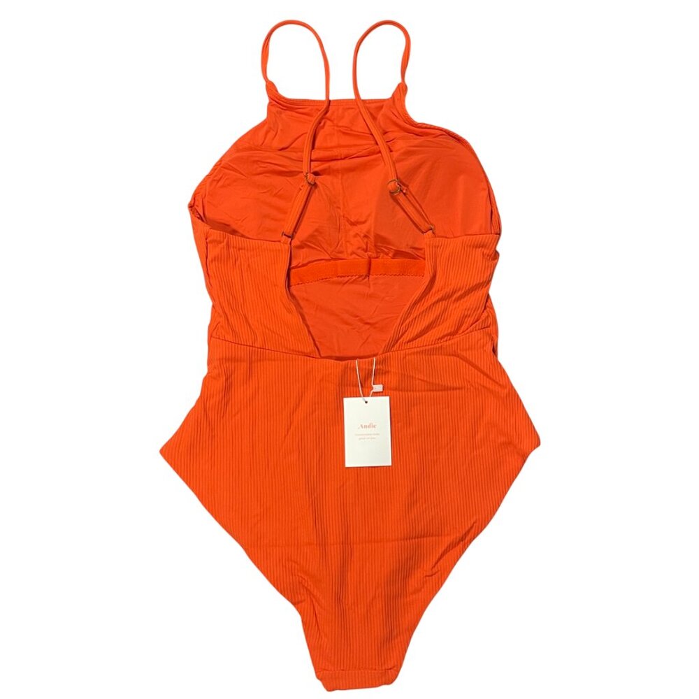 Andie Women's One Piece in Vibrant Orange - Picture 4 of 10
